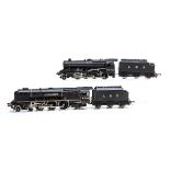 Repainted/Slightly-modified Hornby-Dublo 00 Gauge 2-rail Locomotives, both in LMS black on