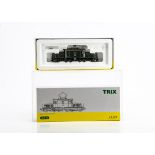 Trix HO Gauge Electric Locomotive, a boxed De 6/6 Seetal Crocodile 15302 in green livery of the SBB,