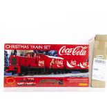 Hornby 00 Gauge R1233 Coca-Cola Christmas Train Set, comprising Coca-Cola red 0-4-0 Diesel