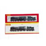 Hornby 00 Gauge BR ex SR green rebuilt Battle of Britain and Merchant Navy Class Locomotives and