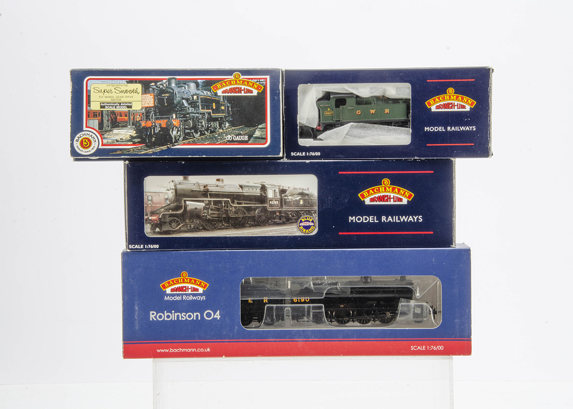 Bachmann 00 Gauge GWR BR LMS and LNER Steam Locomotives, 32-127A GWR green 2-6-2T Class 45XX 4527,