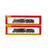 Hornby 00 Gauge BR black Class 8F 2-8-0 Steam Locomotives and Tenders, R2229 48154 and R2463