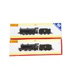 Hornby 00 Gauge BR black Steam Locomotives and Tenders, R3425 TMC weathered Class Q6 0-8-0 63443 and