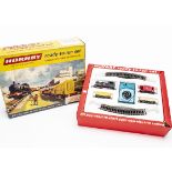 An uncommon boxed Hornby-Dublo 00 Gauge late issue 2001 2-rail Starter Set, containing black 0-4-0