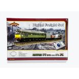 Bachmann 00 Gauge Digital Freight Set, comprising BR green Diesel Locomotives, five wagons, oval