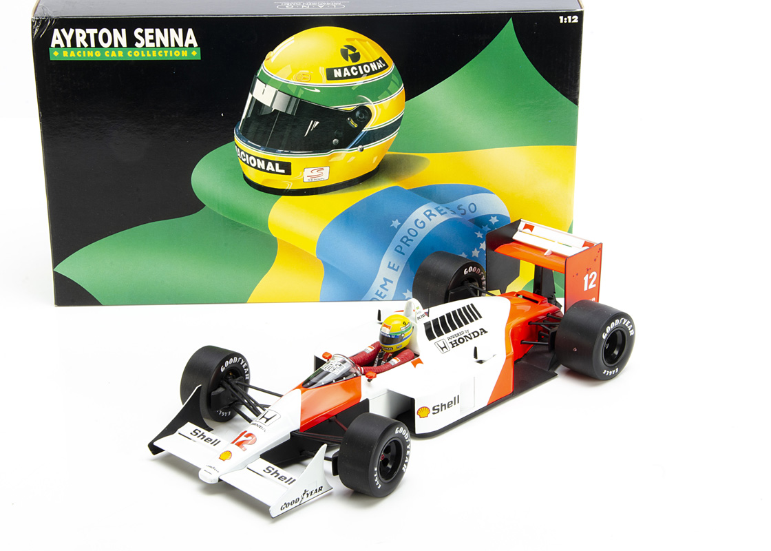 A Lang (Minichamps) 1:12 Ayrton Senna Collection McLaren MP 4/4, 1988 World Champion, #540 881212,