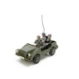 A Leyla (Germany) Plastic Friction-Drive military DKW Munga 4 x 4 Vehicle, with four removable