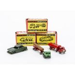 Benbros Mighty Midgets, No.41 Army Staff Car, No.46 Articulated Tanker, No.8 Foden Timber Tractor,