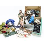 Vintage Action Man, including two figures, a good quantity of weapons, accessories and clothing from