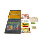 Meccano Gear Set various boxes and Tins Catalogues and Kemex Box, 0A Accessory set contents unused