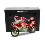 A Minichamps 1:12 Ducati 900 Racer Motorcycle, Classic Bike Series No.8, IOM TT 1978 M.Hailwood, #