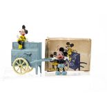 Salco Series boxed Mickey and Minnie's Barrel-Organ, VG in G box (box generally worn, 1 end flap