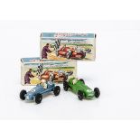 Crescent Toys No.1289 Gordini 2.5 Litre Grand Prix Racing Car, light blue body, white driver,