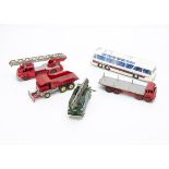 Dinky Supertoys, 952 Vega Major Luxury Coach, 969 BBC TV Extending Mast Vehicle, 959 Foden Dump