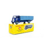 A Dinky Toys 431 Guy 4-Ton Lorry, 2nd type violet blue cab and chassis, mid-blue back and grooved