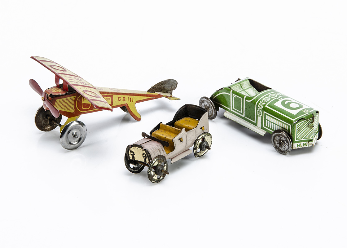 Tinplate Penny Toys, Hammerer & Kuhlwein Racing Car, green body, RN6, 'H.K 446' reg, 4 Seater Open