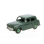 A Dinky Toys 40f/154 Hillman Minx, dark green body, mid-green hubs, small baseplate lettering, no