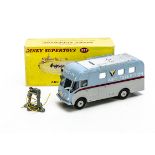 A Dinky Supertoys 987 ABC TV Mobile Control Room, pale blue/grey body, red stripe, grey plastic