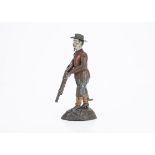A Charles Rossignol Tinplate "Le Champion" Buffalo Bill Target Shooting Toy, hand painted, circa