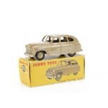 A Dinky Toys 153 Standard Vanguard Saloon, fawn body and hubs, 3rd casting, 'VANGUARD' cast to