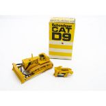 A Gescha 1:50 CAT D9 Bulldozer, in original box, VG-E, a few minor chips, box G