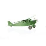 A Pre-War Dinky Toys 60b De Havilland Leopard Moth, light green, 'G-ACPT' markings to wings, two-