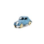 A Pre-War French Dinky Toys 35a Simca 5, light blue body, white rubber wheels, G-VG, a few minor