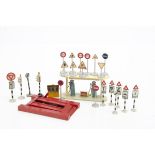 Dinky Toy & Other Street Furniture, including Wardie Product Esso Filling Station, Crescent Car