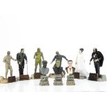 Sideshow Toy 8" Figures, Creature From The Black Lagoon, The Bride Of Frankenstein, Frankenstein,