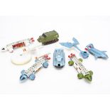 Dinky Toy TV & Film Vehicles, 101 Thunderbird 2, 359 Eagle Transporter, 360 Eagle Freighter (2), 353