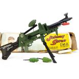 Topper Toys Johnny Seven OMA One Man Army rifle, comprising gun with Grenade, Rocket, two green