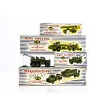 Military Dinky Supertoys, 667 Missile Servicing Platform Vehicle, 698 Tank Transporter With Tank,