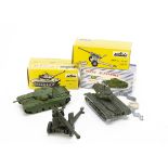 Military Diecast, Dinky Toys 651 Centurion Tank, Solido 105mm Canon with boxed shells, M-47 "Patton"