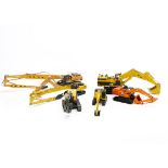 1:50 Crawler Excavators, by various makers including Conrad, Universal Hobbies, NZG, Ertl and