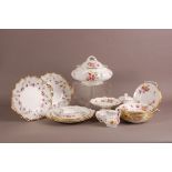 A second half 20th century Royal Crown Derby Posies part dinner and tea service, together a pair