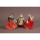 Three second half 20th century Royal Doulton elegant ladies, Elegance, Autumn Breezes and Lady