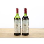 Bordeaux Chateau Mouton Rothschild 1977, 2 bottles of Chateau Mouton Rothschild 1977 Pauillac 1er