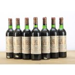 Bordeaux Chateau Pichon Baron 1979, 7 bottles of Chateau Pichon Baron 1979 Pauillac vintage red wine