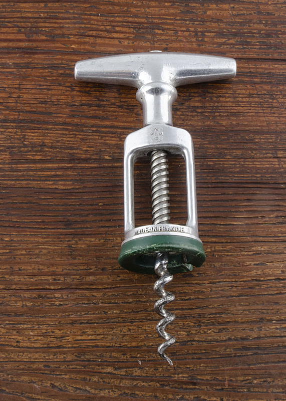 A 20th Century French patented aluminium framed corkscrew with ball action locking handle, Le - Image 2 of 2