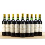 Bordeaux Chateau Pichon Lalande 1985, 9 bottles of Chateau Pichon Lalande 1985 Pauillac vintage