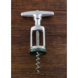 A 20th Century French patented aluminium framed corkscrew with ball action locking handle, Le