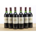 Bordeaux Chateau Margaux 1982, 6 bottles of Chateau Margaux 1982 1er Cru Classé vintage red wine.