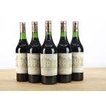 Bordeaux Chateau Haut Brion 1983, 5 bottles of Chateau Haut Brion 1983 1er Cru Classé Pessac Leognan