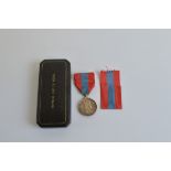 An ISM Elizabeth II Service Medal, awarded to Edith Ethel Perry, boxed with ribbon.