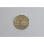 A commemorative 1834 Birmingham Town Hall first Musical Festival medallion, by Hanson & Welch,