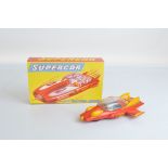 A scarce vintage plastic model of Gerry Anderson's 'Supercar', produced by Fairylite (Hong Kong)