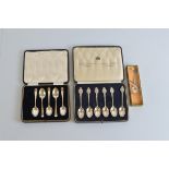 A set of six Royal commemorative silver teaspoons, commemorating House of Windsor, contained in