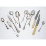 A canteen of silver plated Old English Pattern cutlery, with rat tail to underside, comprising