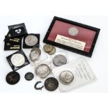 A small collection of 20th century British crowns, including two 1935 and one 1937, and other