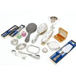 A collection of 19th and 20th Century collectable silver and other items, including a Victorian